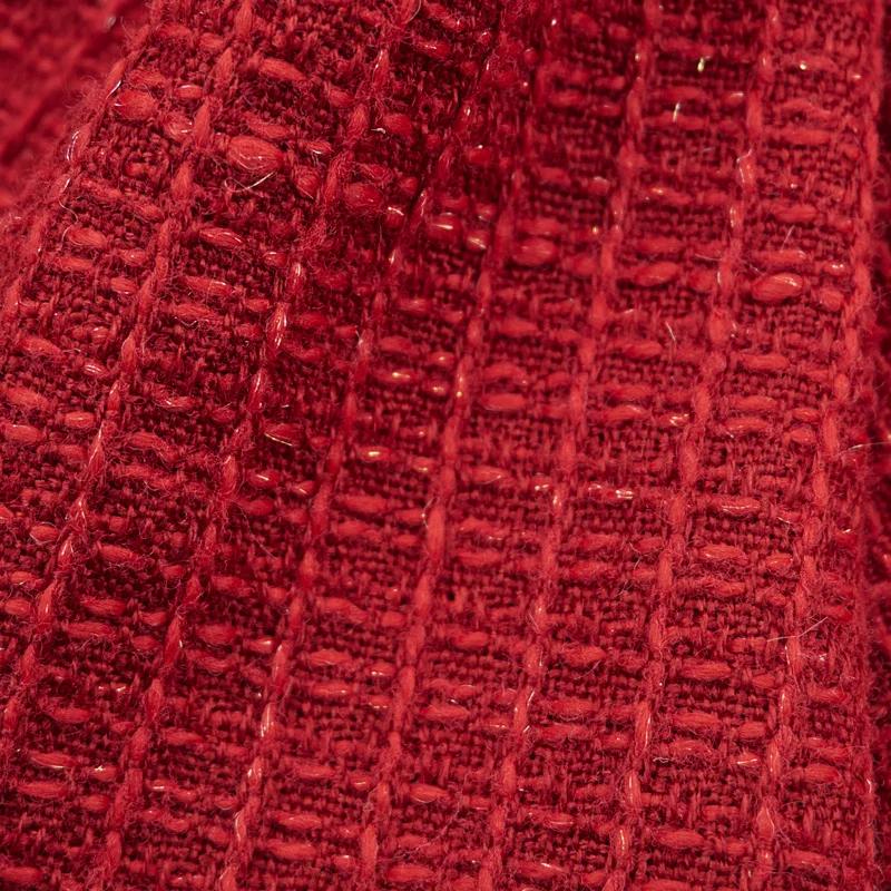 2022 The Red Weaving Soft Tweed Fabric For Coat Ʈī?Ʈ Au METre ܬѬ߬ ݬ ڬ Sewing By The Yard Tecido Telas